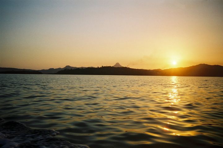 Coucher de soleil sur le Choungui